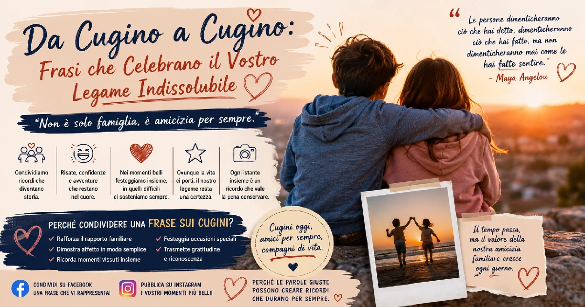 Da Cugino a Cugino: Frasi che Celebrano il Vostro Legame Indissolubile