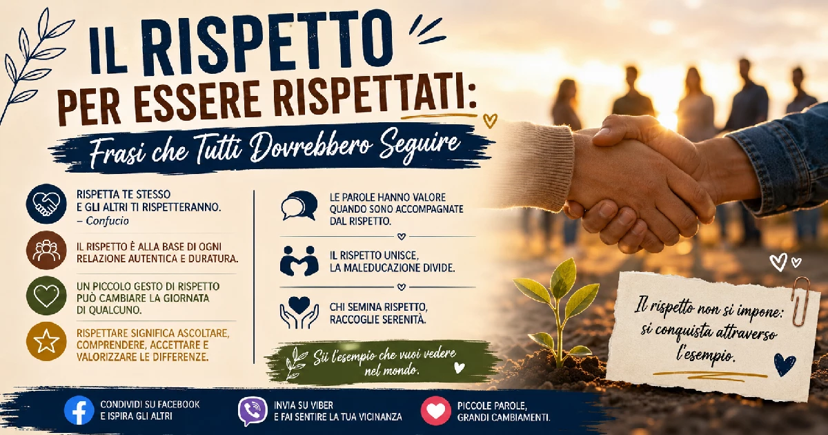Il Rispetto per Essere Rispettati: Frasi che Tutti Dovrebbero Seguire