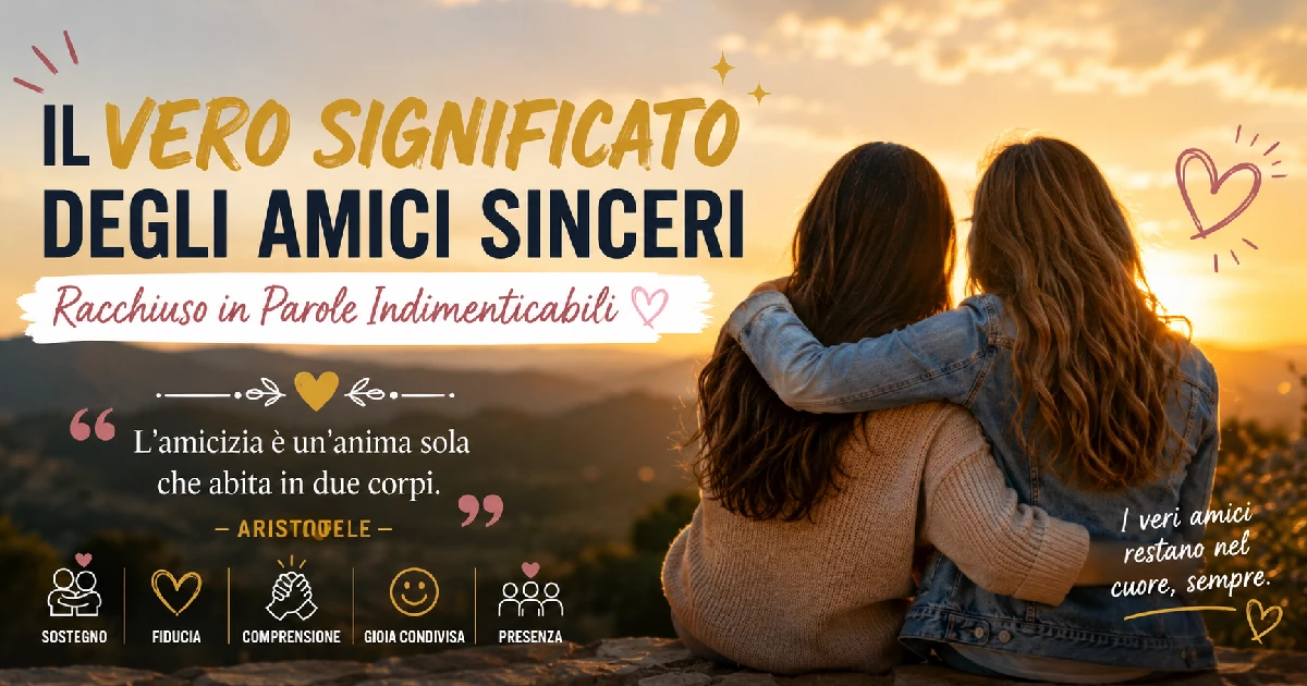 Il Vero Significato degli Amici Sinceri Racchiuso in Parole Indimenticabili