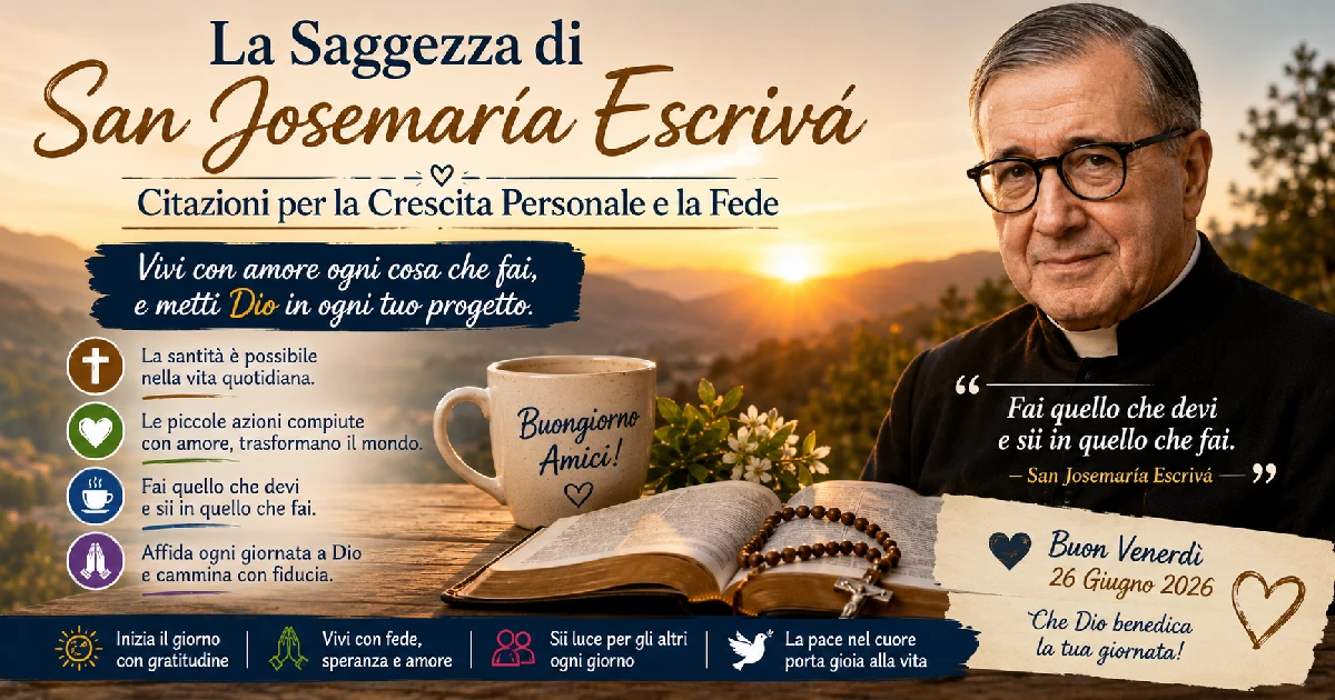 La Saggezza di San Josemaría Escrivá: Citazioni per la Crescita Personale e la Fede