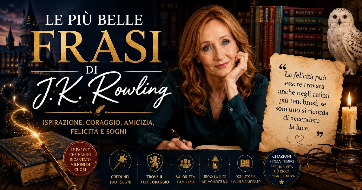 Le più belle frasi di J.K. Rowling