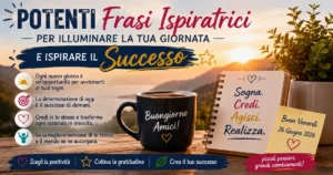 Potenti Frasi Ispiratrici per Illuminare la Tua Giornata e Ispirare il Successo