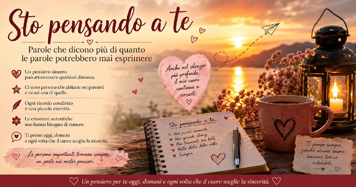 Sto Pensando a Te: Parole che Dicono Più di Quanto le Parole Potrebbero Mai Esprimere
