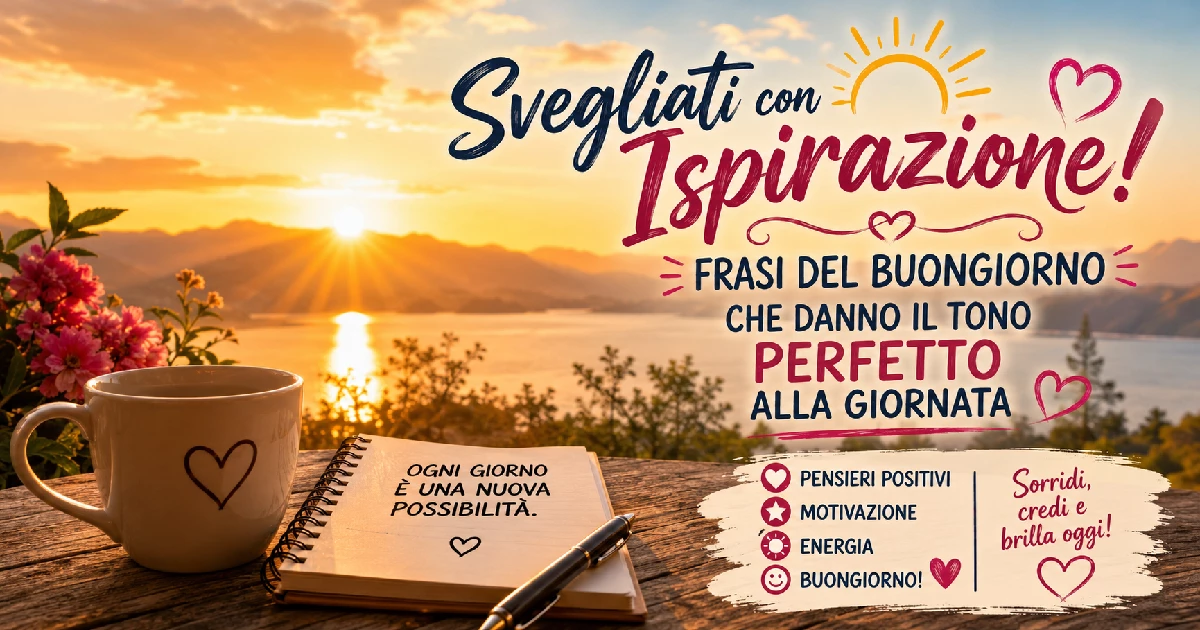 Svegliati con Ispirazione: Frasi del Buongiorno che Danno il Tono Perfetto alla Giornata