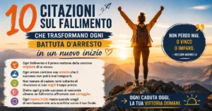 10 citazioni sul fallimento che trasformano ogni battuta d'arresto in un nuovo inizio nella vita