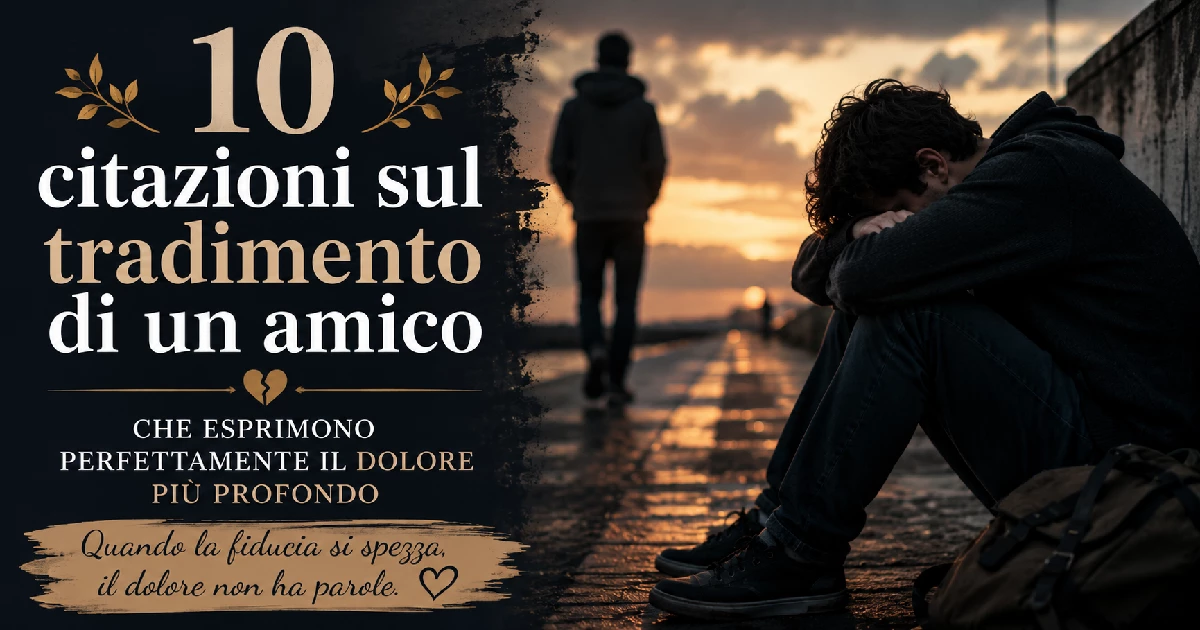 10 citazioni sul tradimento di un amico che esprimono perfettamente il dolore più profondo