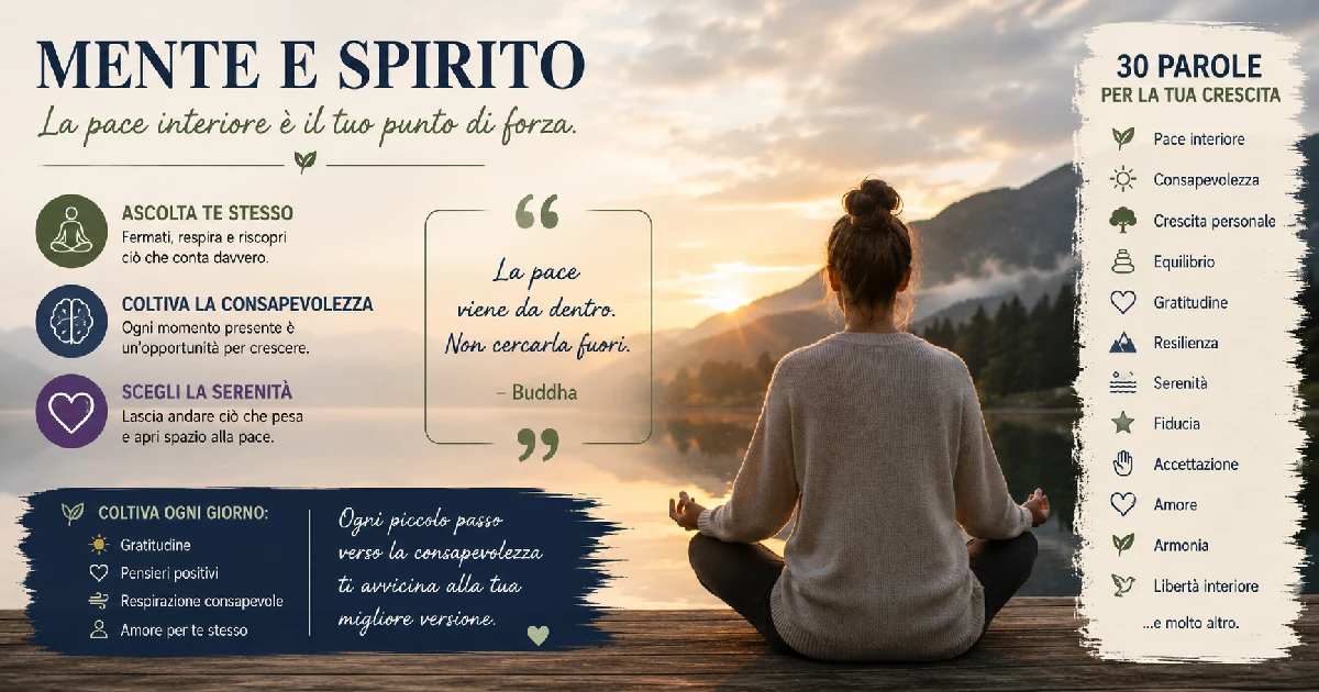 30 Frasi di Mente e Spirito che Ispirano Pace Interiore e Crescita