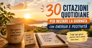 30 citazioni quotidiane per iniziare la giornata con energia e positività