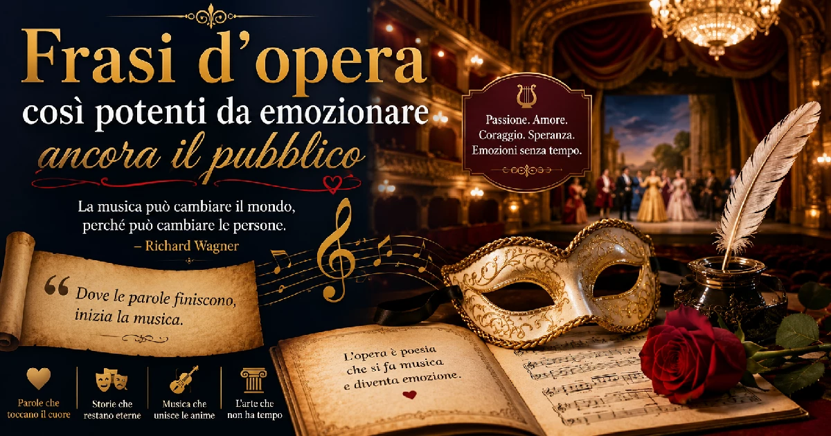 Frasi d'opera così potenti da emozionare ancora il pubblico