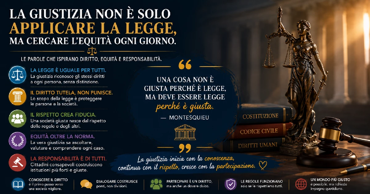 Citazioni legali che rivelano il vero significato della giustizia