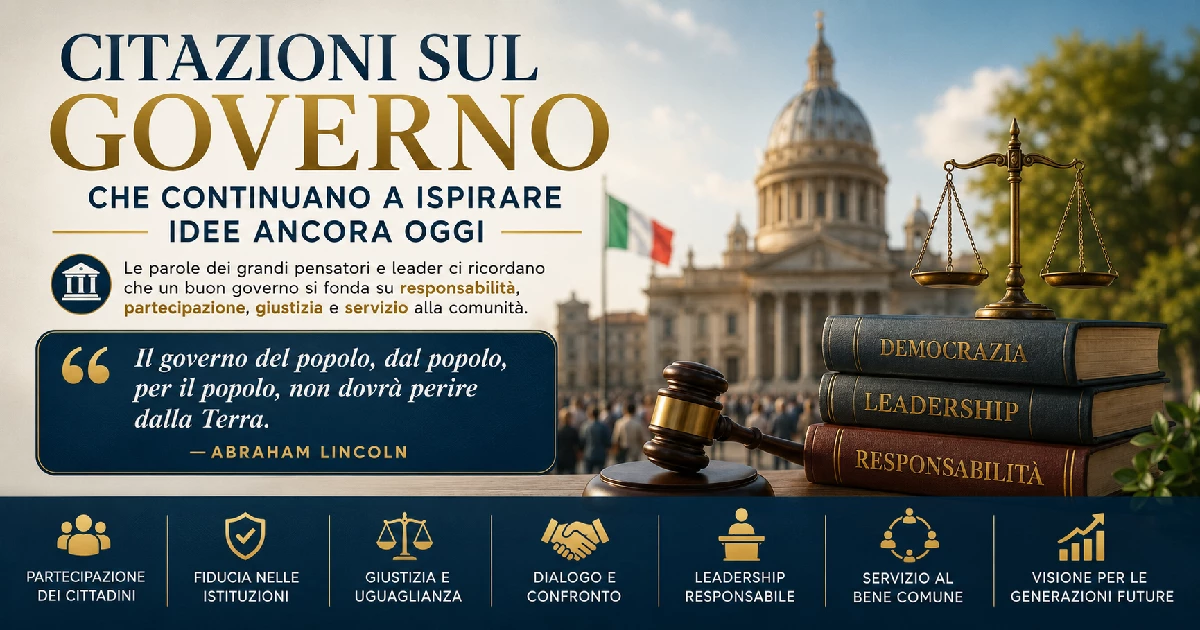 Citazioni sul governo che continuano a ispirare idee ancora oggi