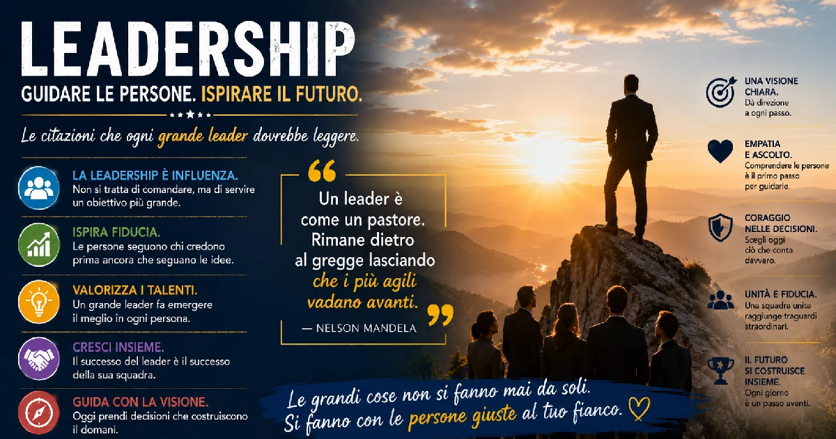 Citazioni sulla leadership che ogni grande leader dovrebbe leggere