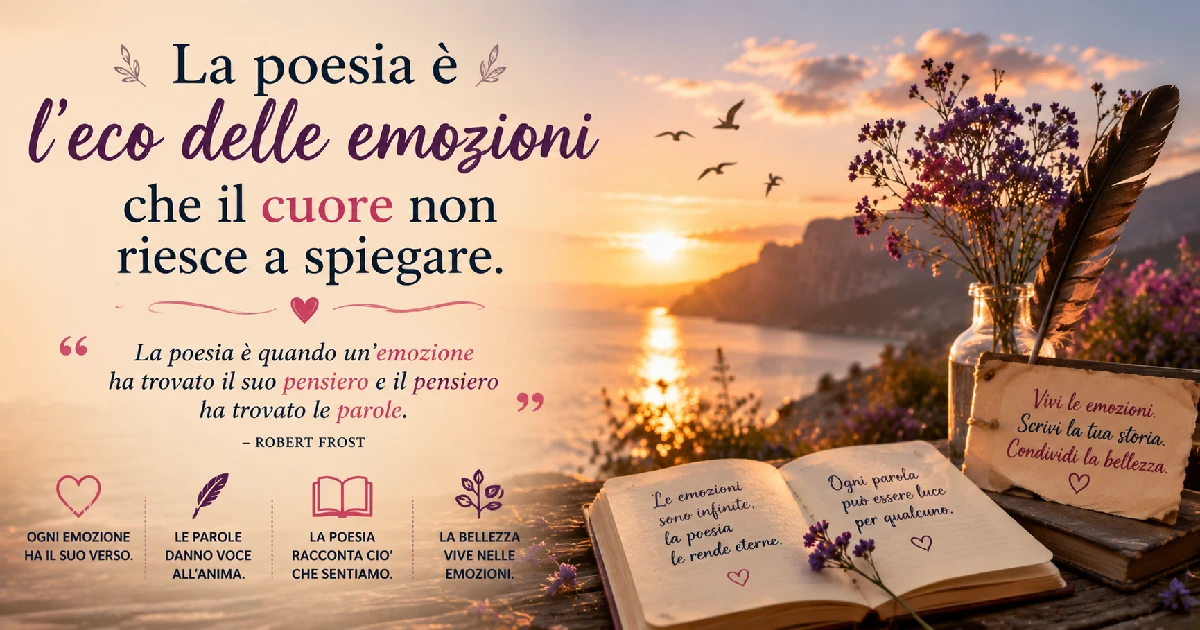 Citazioni sulla poesia che catturano la bellezza di ogni emozione