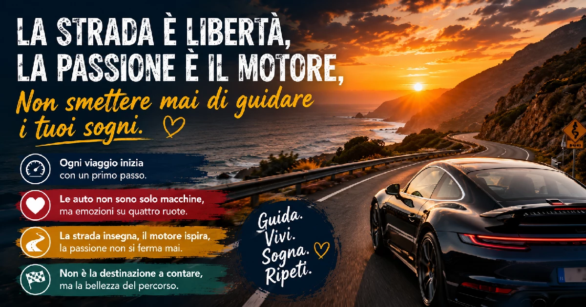 Citazioni sulle auto che ogni appassionato di guida amerà