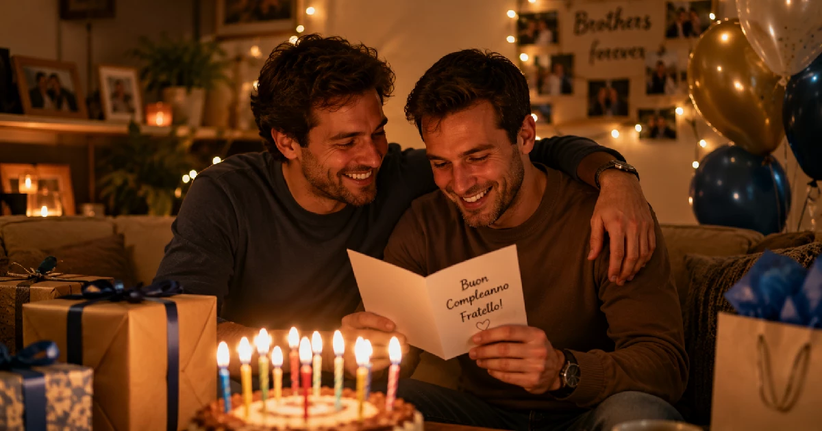 Commoventi auguri di buon compleanno per un fratello che non dimenticherà mai