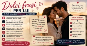 Dolci frasi per lui che lo faranno sorridere all’istante