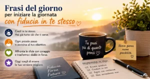 Frasi del giorno per iniziare la giornata con fiducia in te stesso