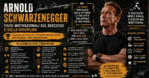 Frasi motivazionali di Arnold Schwarzenegger sul successo e sulla disciplina