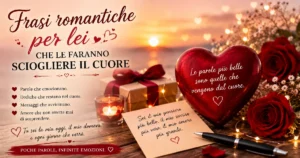 Frasi romantiche per lei che le faranno sciogliere il cuore