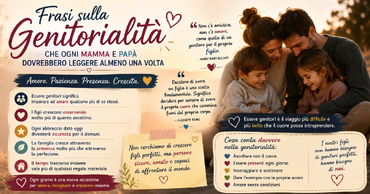 Frasi sulla genitorialità che ogni mamma e papà dovrebbero leggere almeno una volta