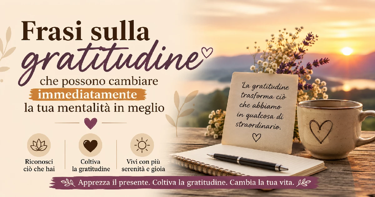 Frasi sulla gratitudine che possono cambiare immediatamente la tua mentalità in meglio