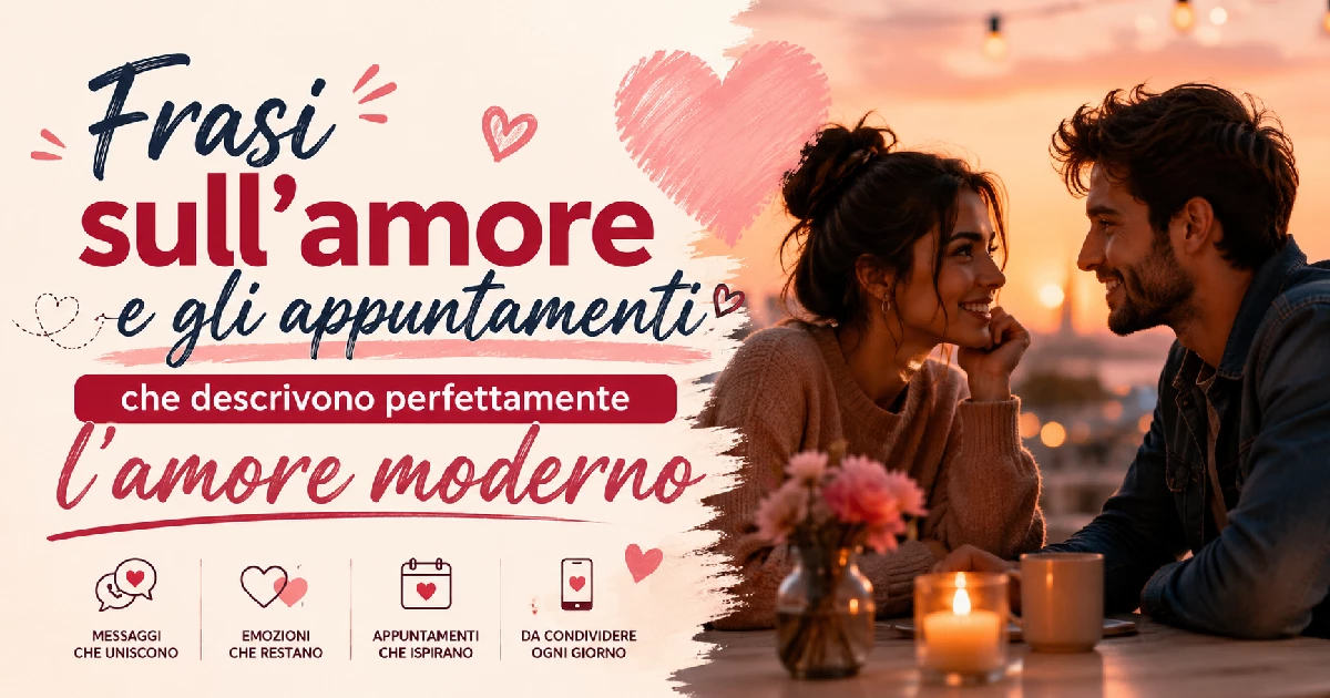 Frasi sull'amore e gli appuntamenti che descrivono perfettamente l'amore moderno