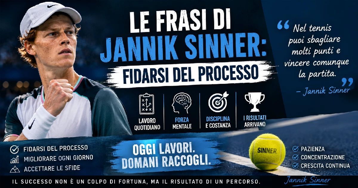 Le Frasi di Jannik Sinner: Fidarsi del Processo