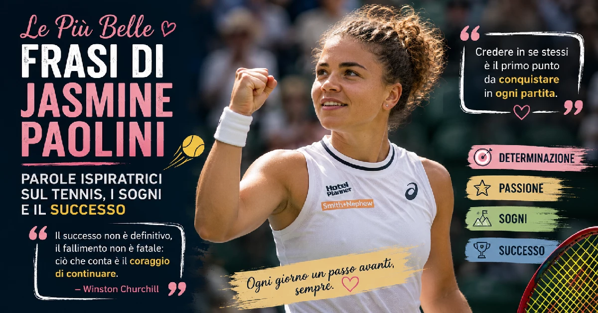 Le Più Belle Frasi di Jasmine Paolini: Parole Ispiratrici sul Tennis, i Sogni e il Successo