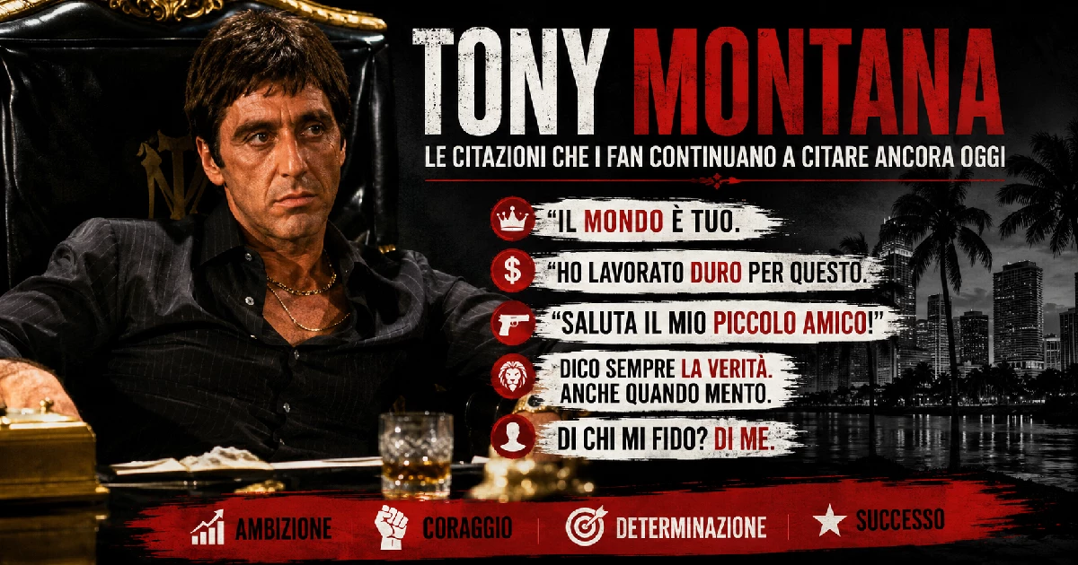 Le citazioni di Tony Montana che i fan continuano a citare ancora oggi