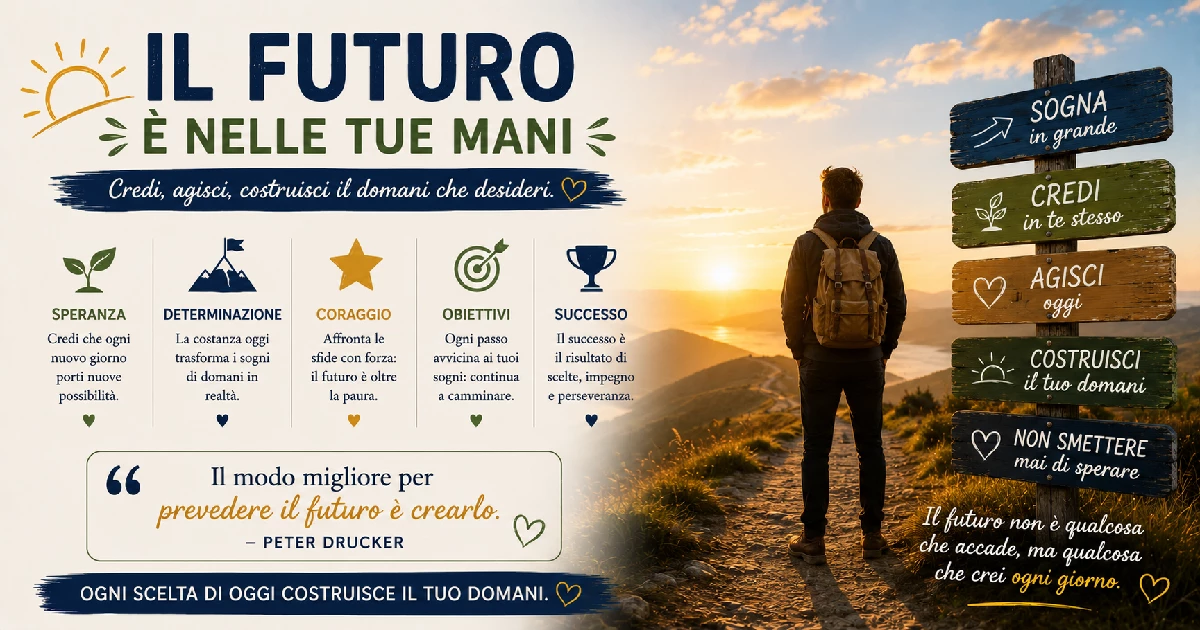 Le frasi sul futuro che ti riempiranno di speranza e determinazione