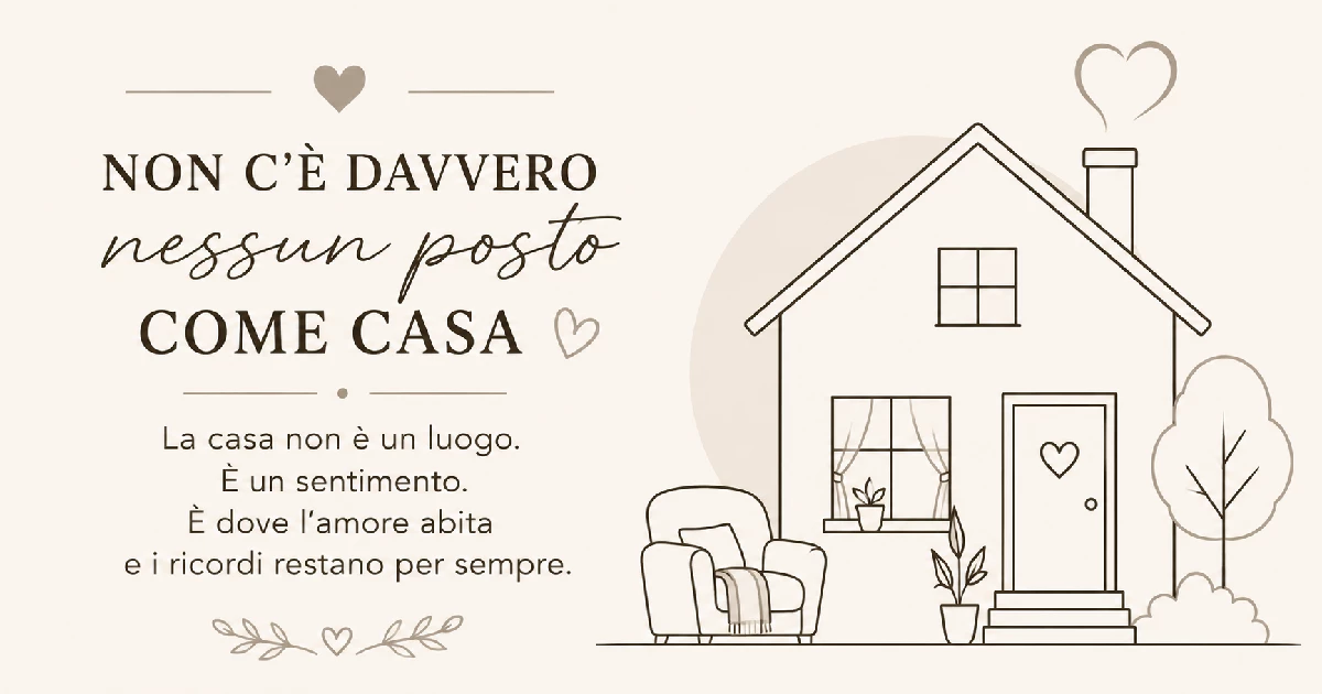 Le frasi sulla casa che ti ricordano che non c'è davvero nessun posto come casa