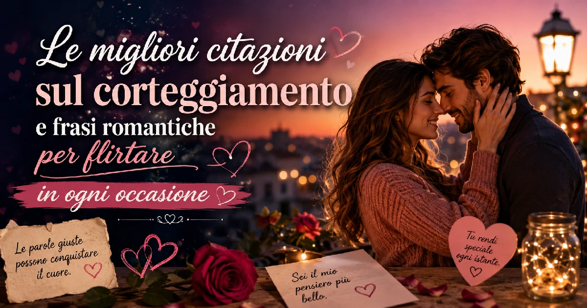 Le migliori citazioni sul corteggiamento e frasi romantiche per flirtare in ogni occasione