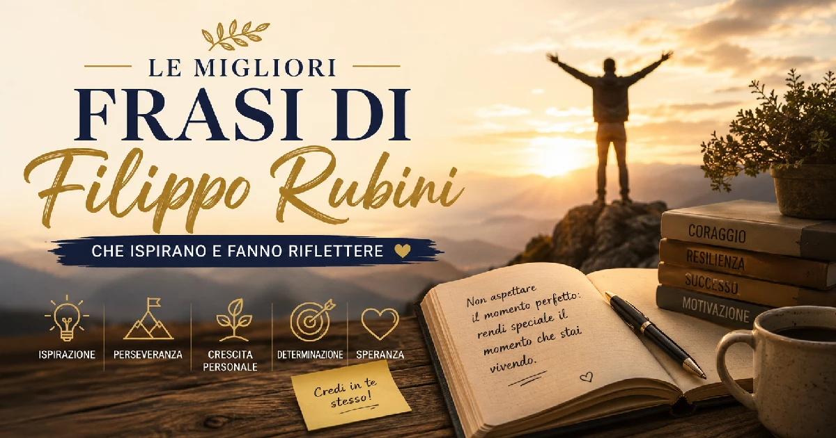 Le migliori frasi di Filippo Rubini che ispirano e fanno riflettere