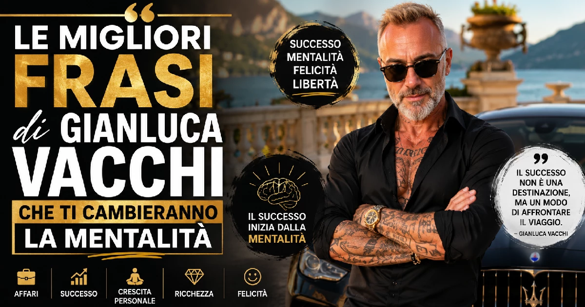 Le migliori frasi di Gianluca Vacchi che ti cambieranno la mentalità
