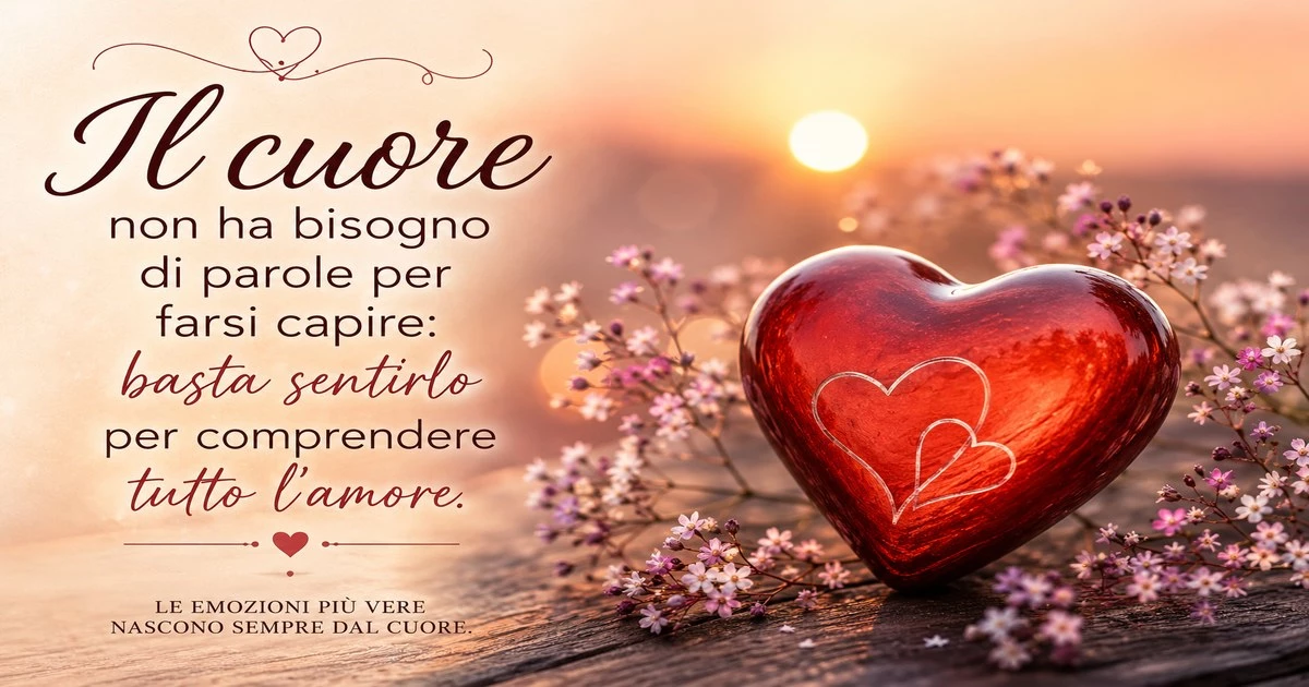 Sul cuore frasi che esprimono perfettamente emozioni profonde