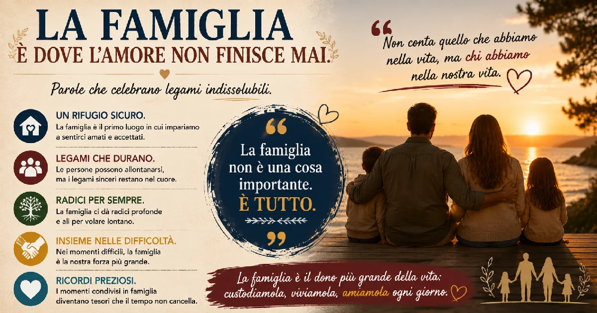 Citazioni sulla famiglia che celebrano legami indissolubili